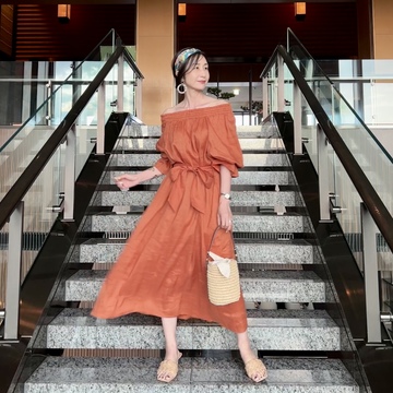 涼しい夏ワンピでアフタヌーンティーへ