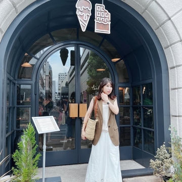 レースのスカート&ジレのコーデで映えも美味しさも満足の「丸ごと桃とパイ」を堪能してきました！