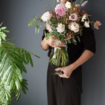 ハッピーハロウィン　PARIS風フラワーアレンジメントへ