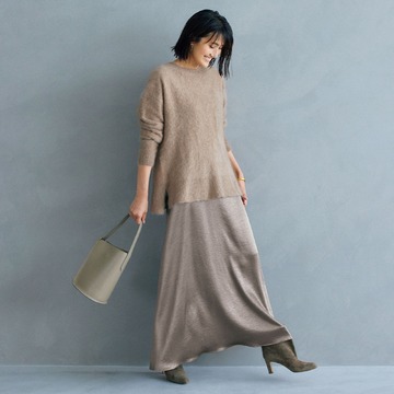 170cmエディター・坪田あさみさんがナビゲート！理想のバランスをかなえる「坪田あさみ×Chaos」のサテンスカート