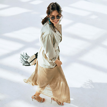 春は“しゃらりん”と揺れるスカートで、一層ドラマチックに！【しゃらりんスカートで華やぎ】