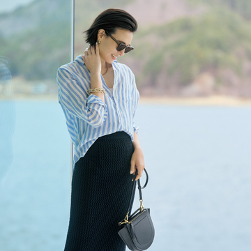 【新ブルーシャツ】大人のストライプを楽しむコーデでキレよく