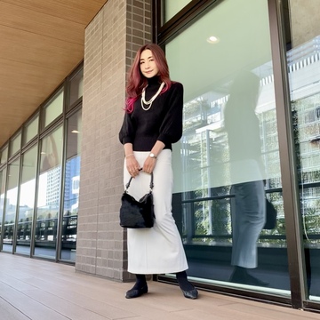 ホワイトコーデ2022冬