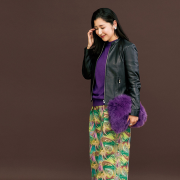 【エクラ 華組 松ヶ崎由紀子さんのリアルコーデ】個性派パンツを大人っぽく取り入れて着こなしを一新！