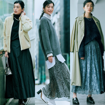 【揺れスカートコーデ6選】女らしく、かっこいい。これまでとは違うスカートスタイルを楽しんで