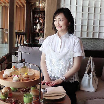 モノトーンコーデで初夏の京都へ~アフタヌーンティー編〜