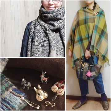ストールとかマフラーとかブローチとか🎀