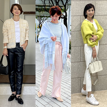 羽織るだけでしゃれ見え！おしゃれな50代女性の「カーディガンコーデ」3選
