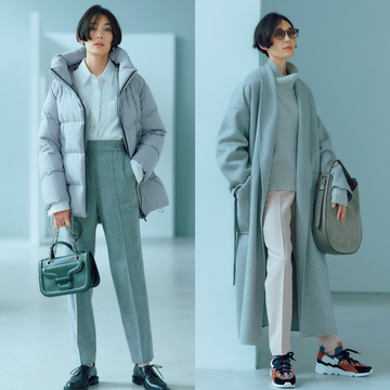 【新・テーパードパンツ】ちょい太テーパードならどんなアウターともすっきり上品に！