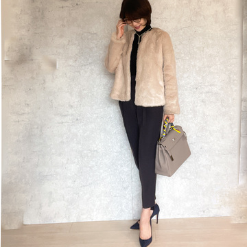 オン・オフ 兼用　エコファーコート