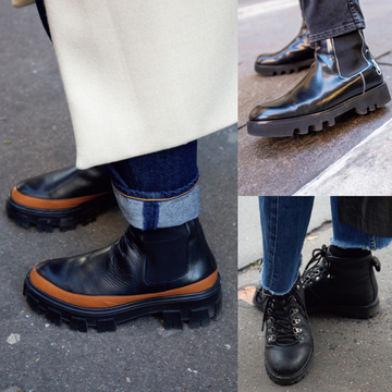 ボリュームブーツでシンプルスタイルに新鮮さを！【まねしたいパリ＆ミラノスナップ】