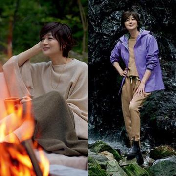 富岡佳子さんの夏の旅「グランピング」大人のカジュアルコーデ