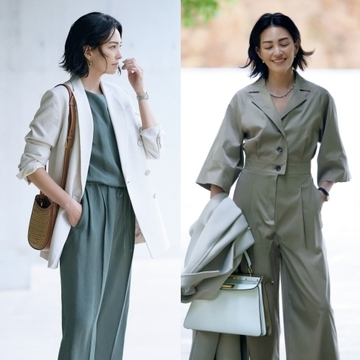 【大人のオールインワンコーデ5選】アラフィー女性を素敵に見せるオールインワンが大豊作