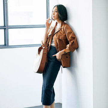 【大人の着やせルール】流行のナロースカートで下半身をすっきり見せ！