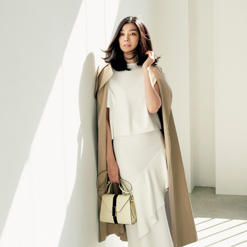 着るだけで女性らしく。ワンピース見えニットアップ　五選