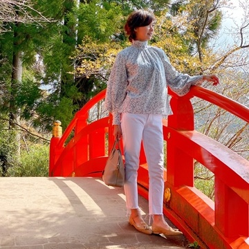 「白デニム」で箱根へお出かけ