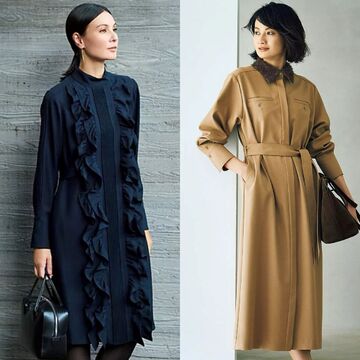 着るだけで上品なおしゃれが完成！50代が選ぶ「冬のワンピース」スタイル