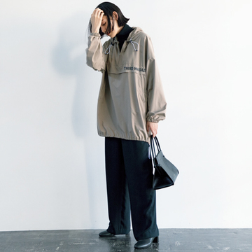 余裕のあるムードが漂う！ベージュ＋ブラックコーデ2【森慶子のグレー・ベージュスタイル】