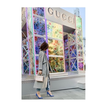 カシミアストールで同期ランチへ