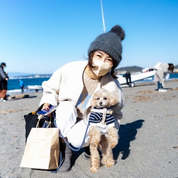 愛犬ミルクと今年最後のビーチクリーン活動の日