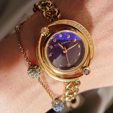 ラピスラズリカラー×イエローゴールドのブレスウォッチ