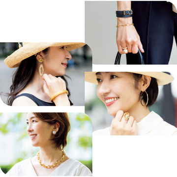 肌映えするゴールドアクセサリーがこの夏の気分！【Jマダムの“涼”感SNAP】