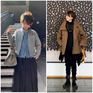 ハーフコートで秋の装いをアップデート