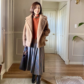 ロングブーツで暖かく