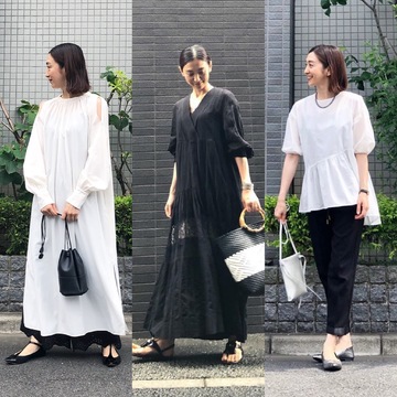 この夏の白黒コーデ□■プチプラ６style