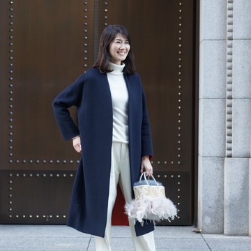 好感度の高いネイビー×ホワイト