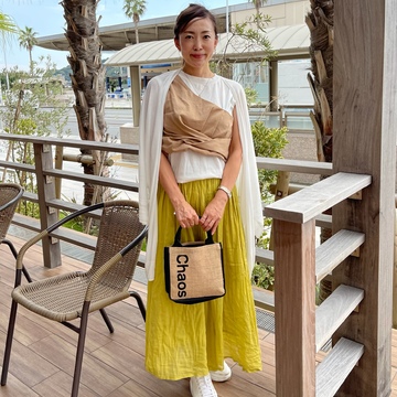 初秋コーデでご近所ランチ❤︎