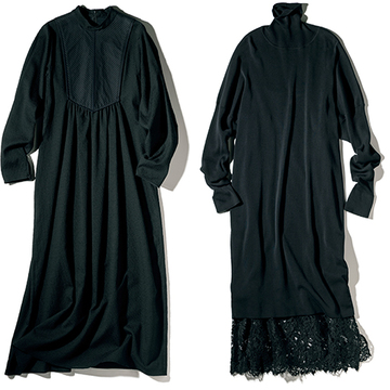 黒の名手・福田亜矢子さん厳選！アラフィー世代を美しく見せる「黒ワンピース」2選