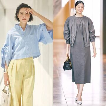 初夏にぴったり！パンツもワンピースも爽やかなスタイル【50代の1週間コーデ】