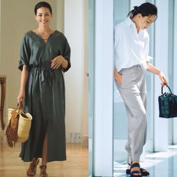 エレガントな大人のワンピーススタイルから爽やかな白シャツのカジュアルコーデまで【50代の1週間コーデ】