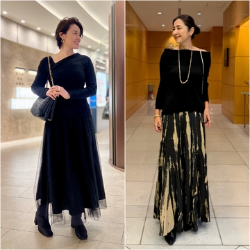 【おしゃれな40代・50代 冬の最愛スカートコーデ】大人のロングスカートは素材やディテールで差をつける