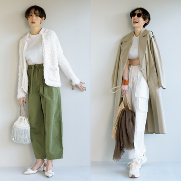 【春の上品ワークパンツコーデ4選】カジュアルなのにエレガント見えするのがポイント