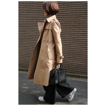 人生初のトレンチコート