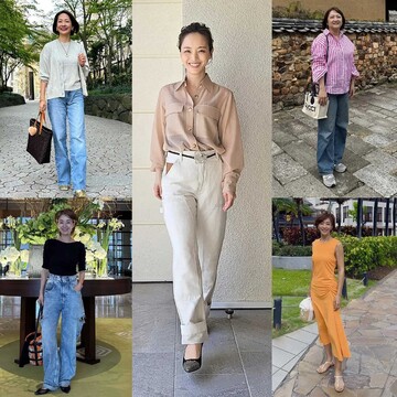 初夏ファッションの参考にしたい！50代の「シャツ・ブラウス」コーデ【ファッション人気ランキングTOP10】