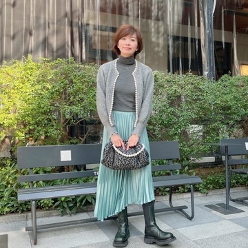 ZARAのアシンメトリースカートでJマダムランチ