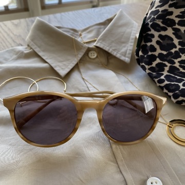 初夏の日差しにサングラスと帽子