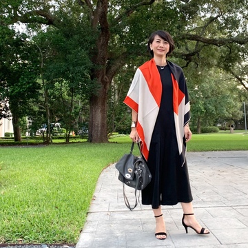 アメリカ旅行はワントーンコーデで