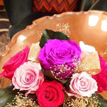 リッツカールトン大阪　フレンチ　ラ・ベにてプリザーブドフラワーレッスン