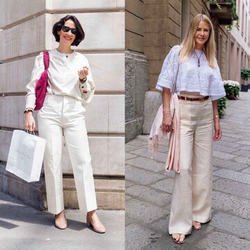 小物使いのセンスが抜群！白パンツで作る「夏のオールホワイトコーデ」3選【パリ・ミラノのおしゃれSNAP】