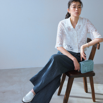 【おしゃれ刷新力のあるレース】ホワイトレースのシャツをこの春の主役に