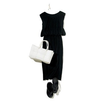 一枚で様になるから夏に大活躍「宮崎桃代×THIRD MAGAZINE」カットソーワンピース