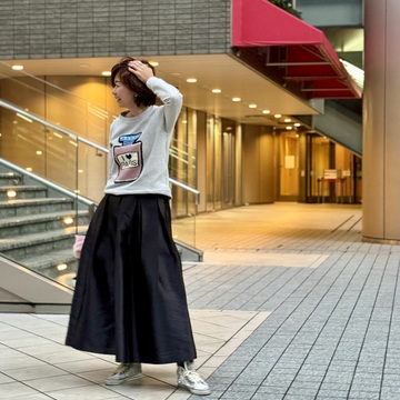 休日リラックスコーデで華組ランチへ🎵