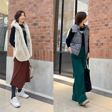 ロゴニットコーデ