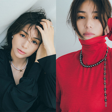 【秋服に映えるネックレス6選】女優・井川遥さんのネックレスコーデ