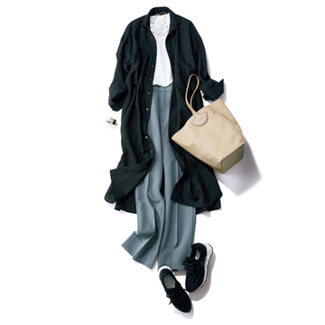 【夏から秋への着回し5】夏のカジュアルアイテム＋渋色パンツで秋感漂うスタイルに