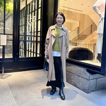 ランチコーデにキレイ色ベスト♡六本木のヘルシー薬膳鍋とマルニカフェ